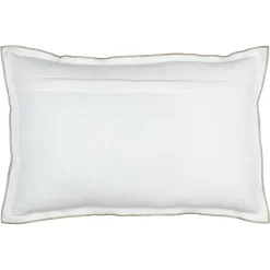 Coussin rectangulaire coton (40 x 60 cm) Helios Blanc
