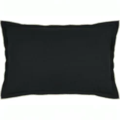 Coussin rectangulaire coton (40 x 60 cm) Helios Noir