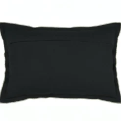 Coussin rectangulaire coton (40 x 60 cm) Helios Noir