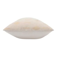 Coussin rectangulaire coton (40 x 60 cm) Ondine Blanc