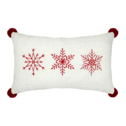 Coussin rectangulaire effet fausse fourrure (30 x 50 cm) Bessey Rouge