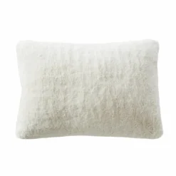 Coussin rectangulaire fausse fourrure (40 x 60 cm) Finn Blanc