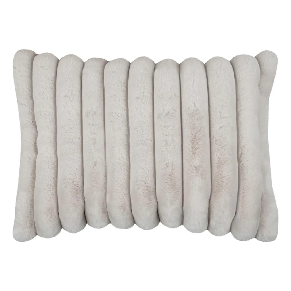 Coussin rectangulaire fausse fourrure (50 x 80 cm) Polary Beige