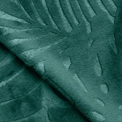 Coussin rectangulaire flanelle (40 x 60 cm) Flore Vert