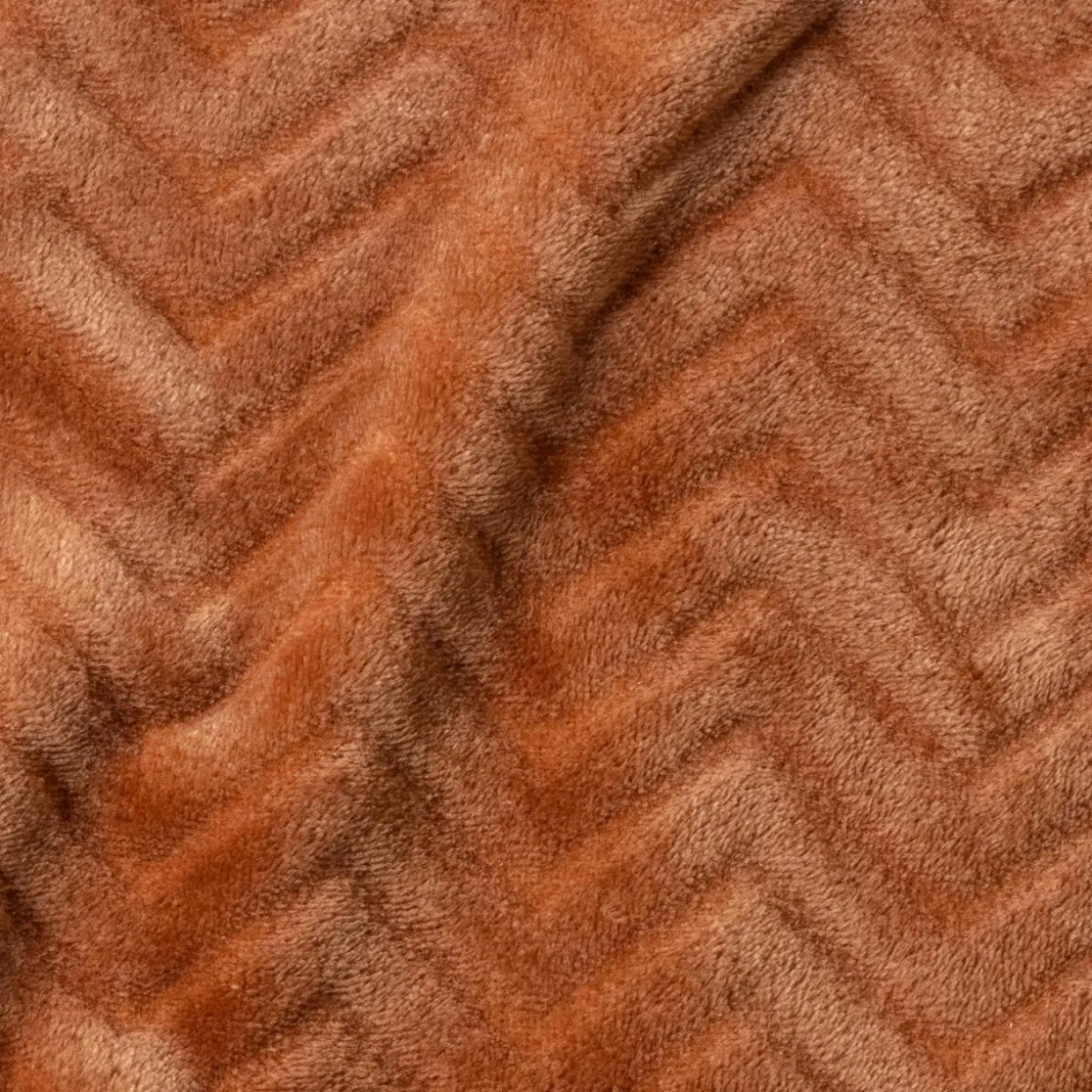 Coussin rectangulaire flanelle (40 x 60 cm) Zag Cuivre