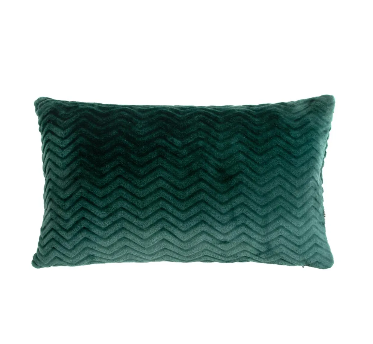 Coussin rectangulaire flanelle (40 x 60 cm) Zag Vert