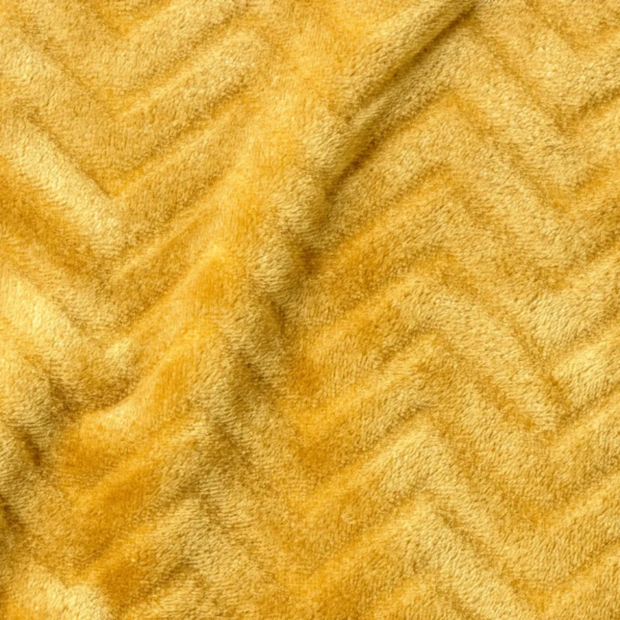 Coussin rectangulaire flanelle (40 x 60 cm) Zag Jaune moutarde