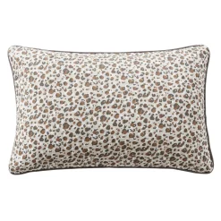 Coussin rectangulaire gaze de coton (40 x 60 cm) Rosa Marron