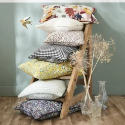 Coussin rectangulaire gaze de coton (40 x 60 cm) Azel Multicolore