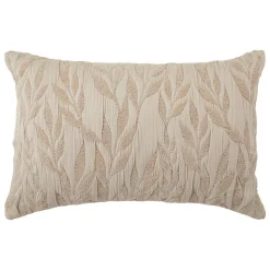 Coussin rectangulaire gaze de coton (38 x 58 cm) Letho Beige