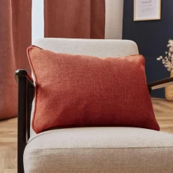 Coussin rectangulaire tissé (40 x 60 cm) Alba Terracotta