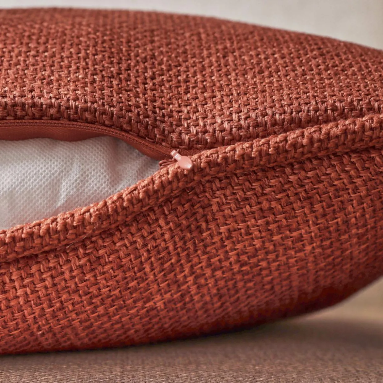 Coussin rectangulaire tissé (40 x 60 cm) Alba Terracotta