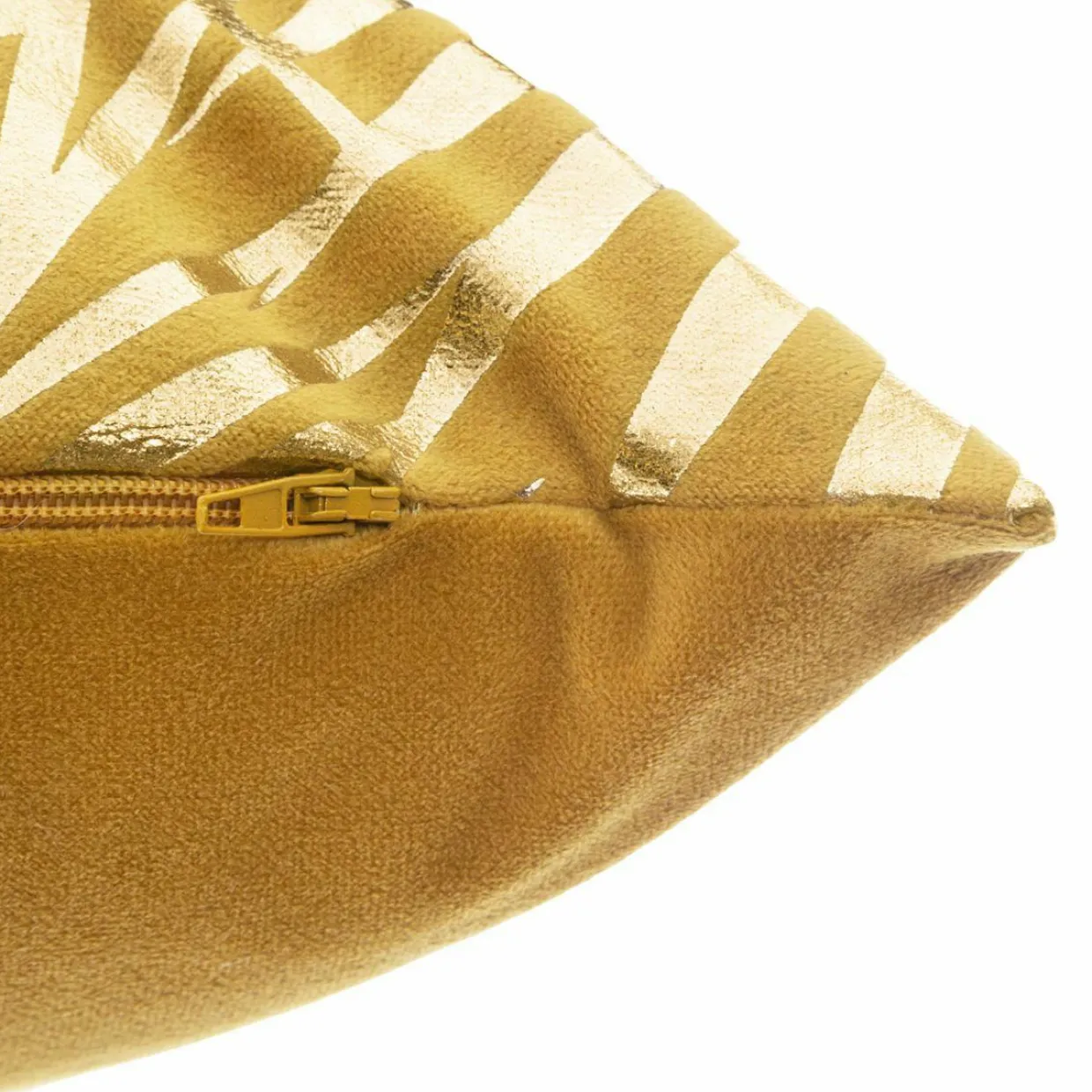 Coussin rectangulaire velours (30 x 50 cm) Or Tropic Jaune ocre