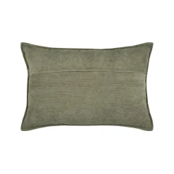 Coussin rectangulaire velours (40 x 60 cm) Dandy Vert kaki