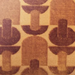 Coussin rectangulaire velours (30 x 50 cm) Luna Jaune ocre