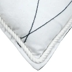 Coussin Rectangulaire (40 x 60 cm) Bordemer Blanc