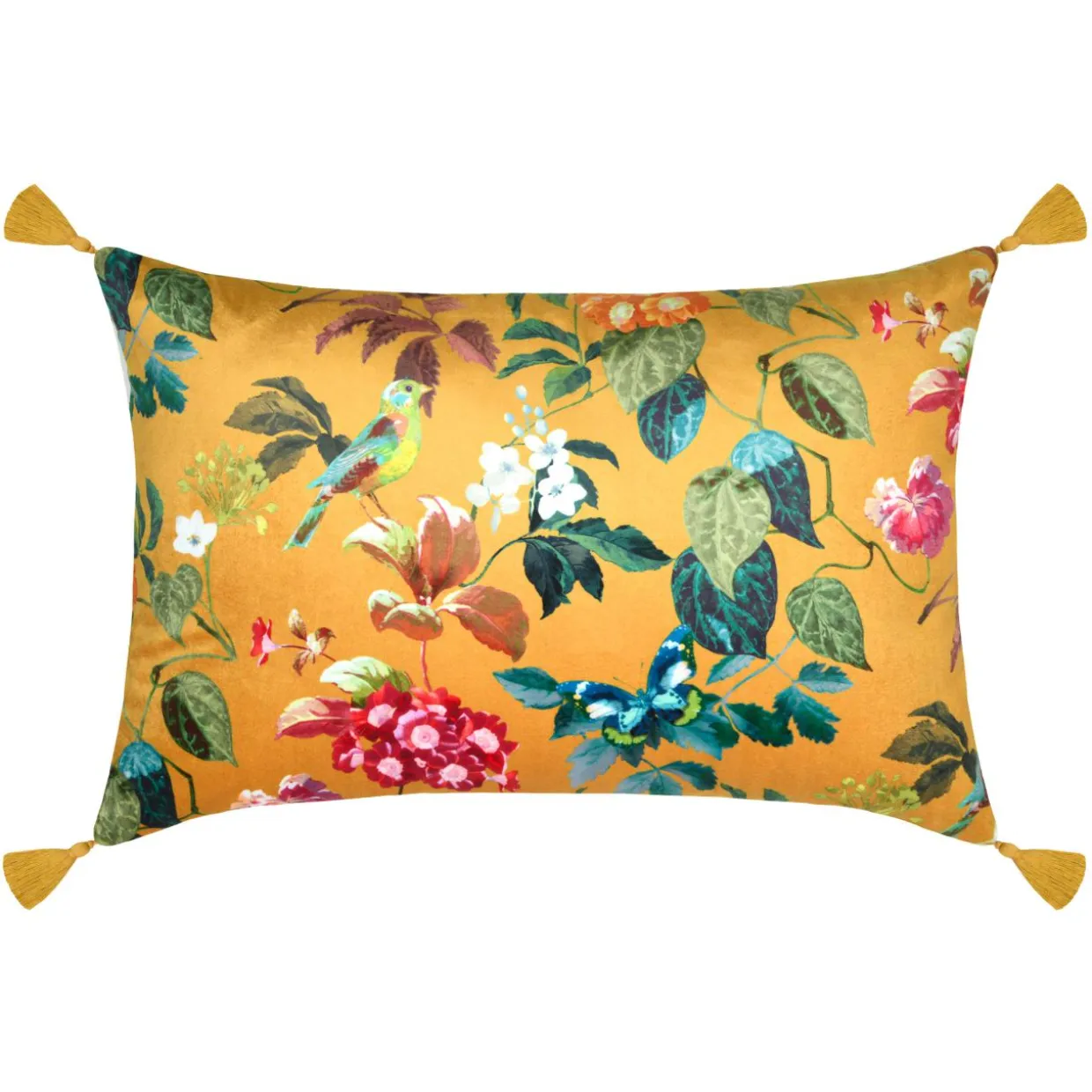 Coussin rectangulaire (40 x 60 cm) Emmy Jaune moutarde