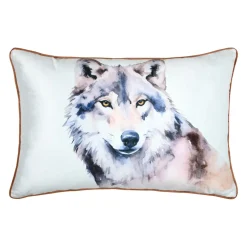Coussin Rectangulaire (40 x 60 cm) Faune Ecru