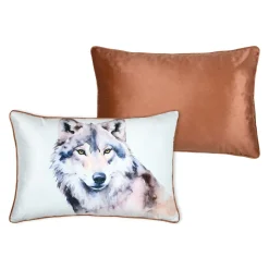 Coussin Rectangulaire (40 x 60 cm) Faune Ecru