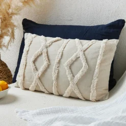 Coussin rectangulaire (30 x 50 cm) Safira Ecru