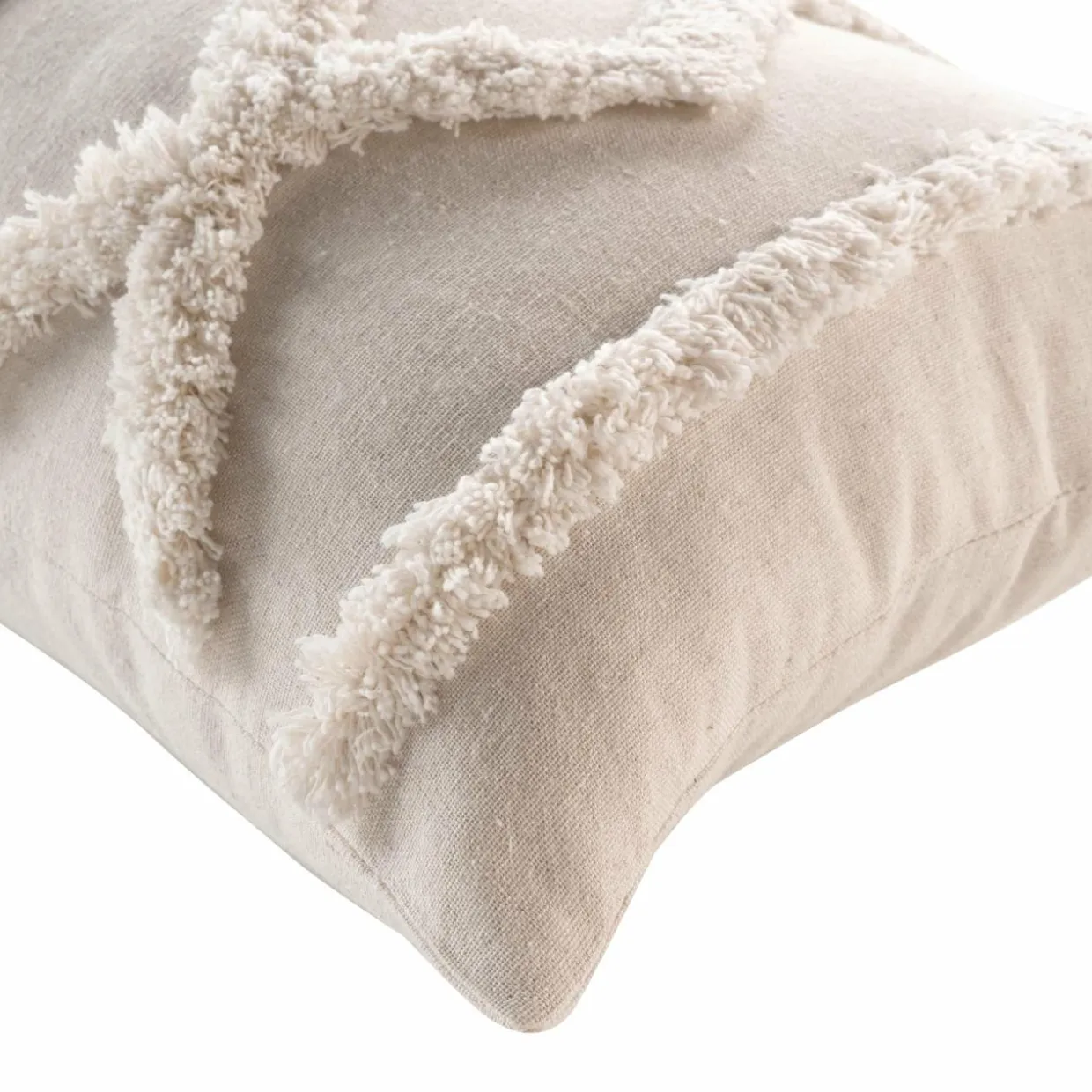 Coussin rectangulaire (30 x 50 cm) Safira Ecru