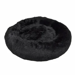 Coussin rond apaisant pour chat et chien Fluffy D95 cm Noir