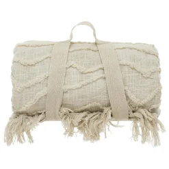 Couvre-lit coton (260 x 240 cm) Daisy Beige