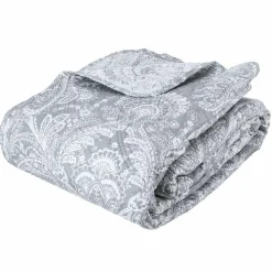 Couvre-lit et taies d'oreiller (240 x 260 cm) Marie Gris clair