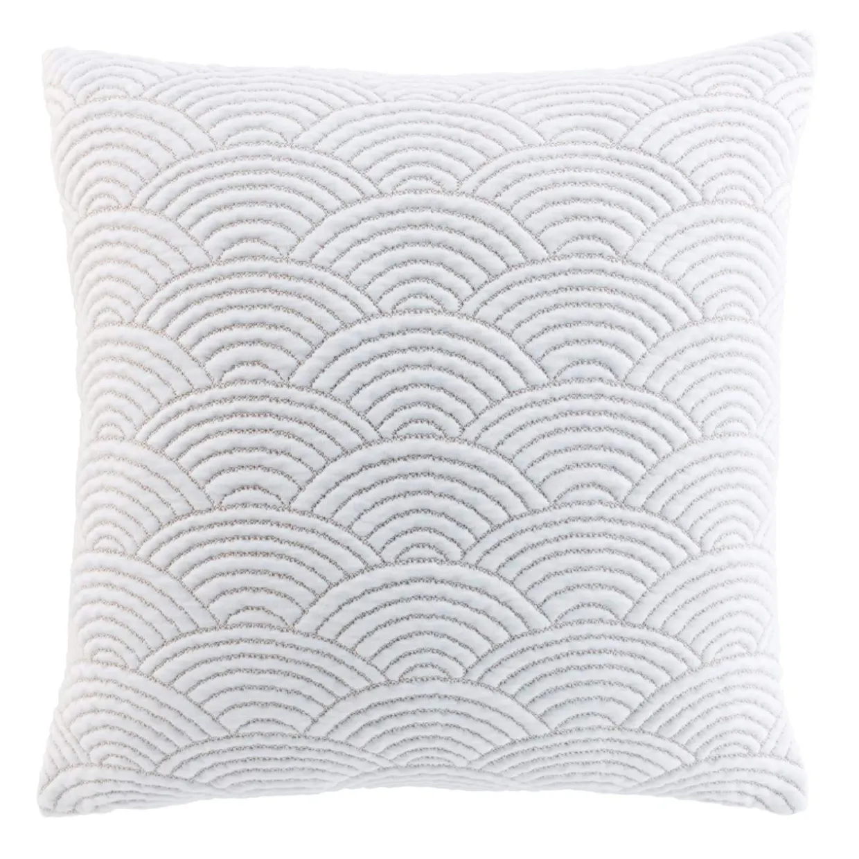 Couvre-lit matelassé et deux taies d'oreiller (240 x 260 cm) Cassandra Ecru