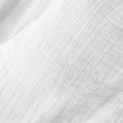 Couvre-lit matelassé gaze de coton (180 x 240 cm) Gaïa Blanc chantilly