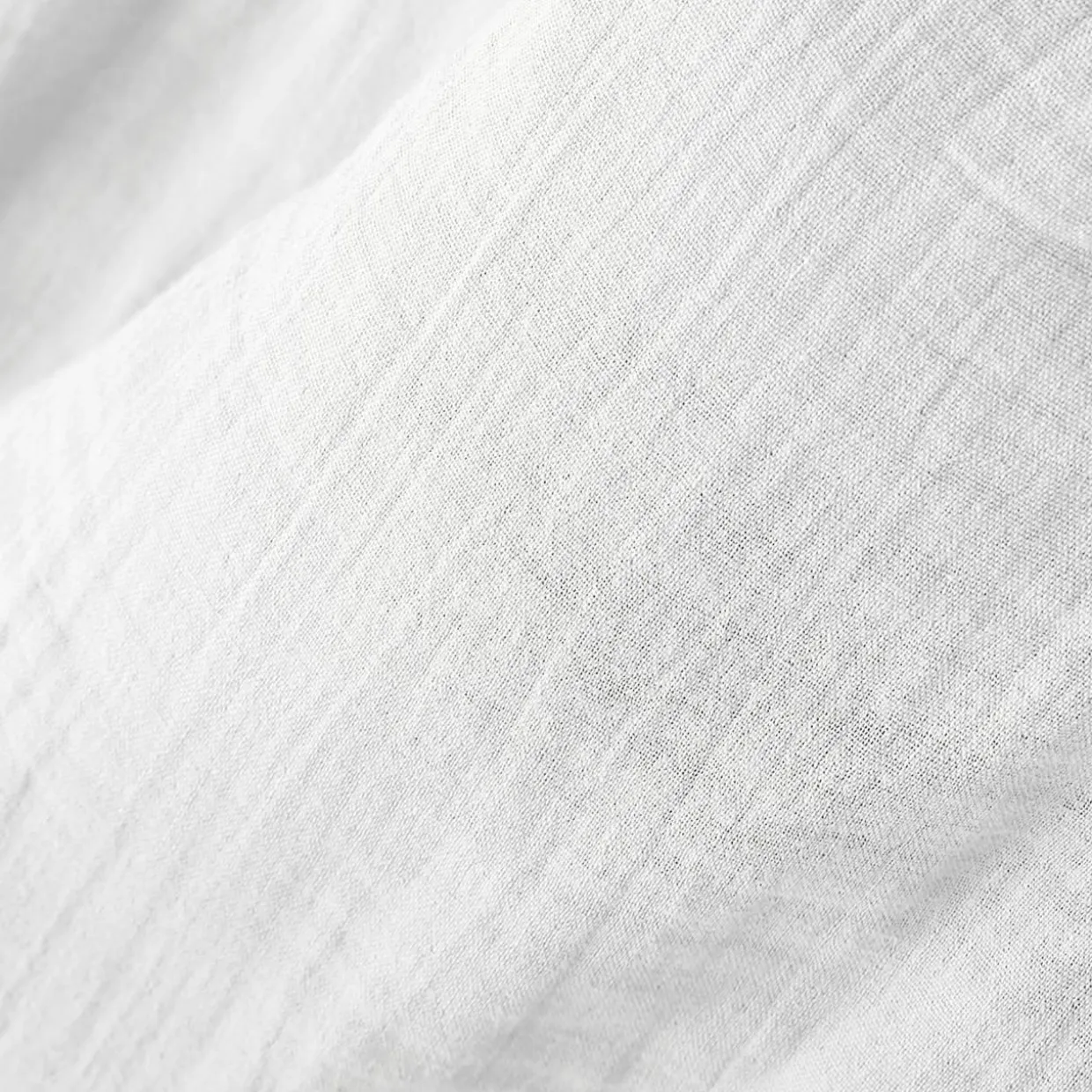 Couvre-lit matelassé gaze de coton (180 x 240 cm) Gaïa Blanc chantilly