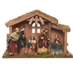 Crèche de Noël complète (H21 cm) Saint-Daniel