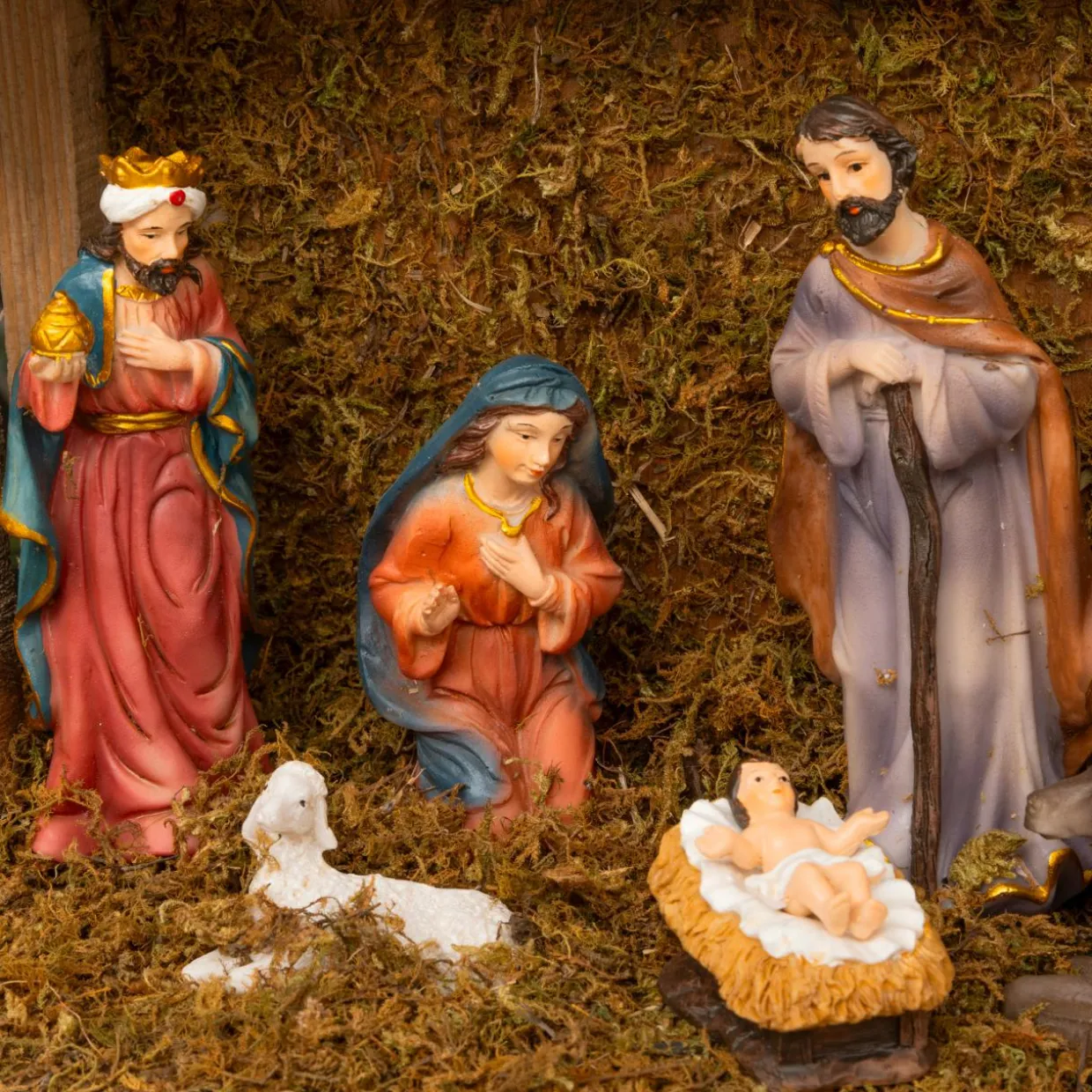 Crèche de Noël complète (H35 cm) Saint-Basile