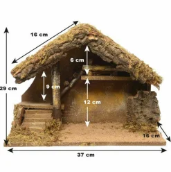 Crèche de Noël vide (H29 cm) Saint-Maxime