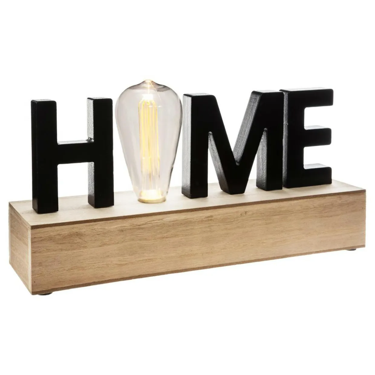 Décoration lettres lumineuses LED Home Noir