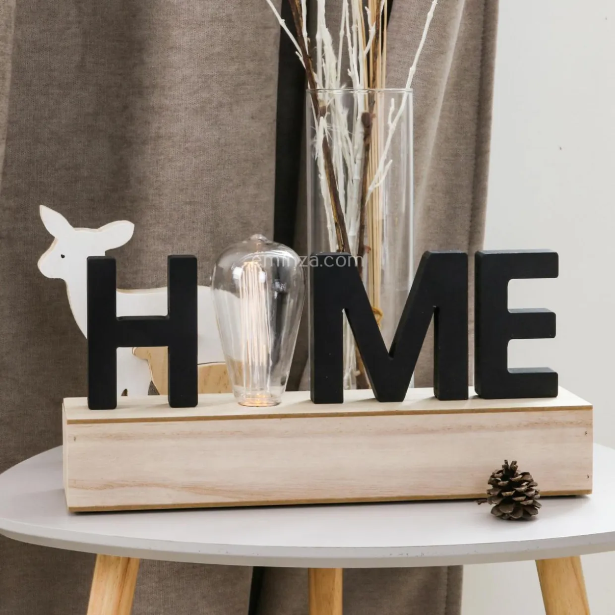 Décoration lettres lumineuses LED Home Noir