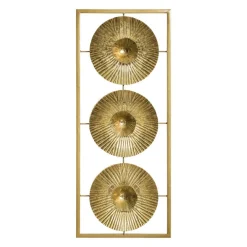 Décoration murale en métal (H61 cm) Seashell Or