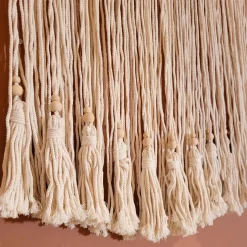 Décoration murale macramé (H40 cm) Pampille Beige