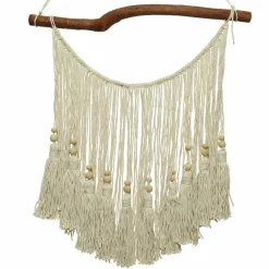 Décoration murale macramé (H40 cm) Pampille Beige