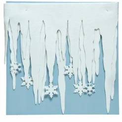 Décor de Noël pour fenêtre (L200 cm) Stalactites