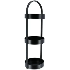Desserte 3 niveaux en métal (H73 cm) Homy Noir