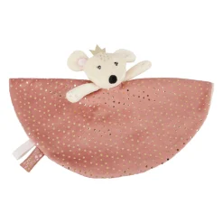 Doudou bébé (26 cm) Souris Rose