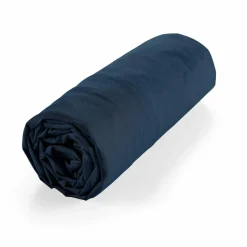 Drap housse coton bio (90 x 190 cm) Biolina Bleu nuit
