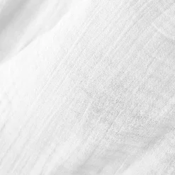 Drap housse gaze de coton (90 x 190 cm) Gaïa Blanc chantilly
