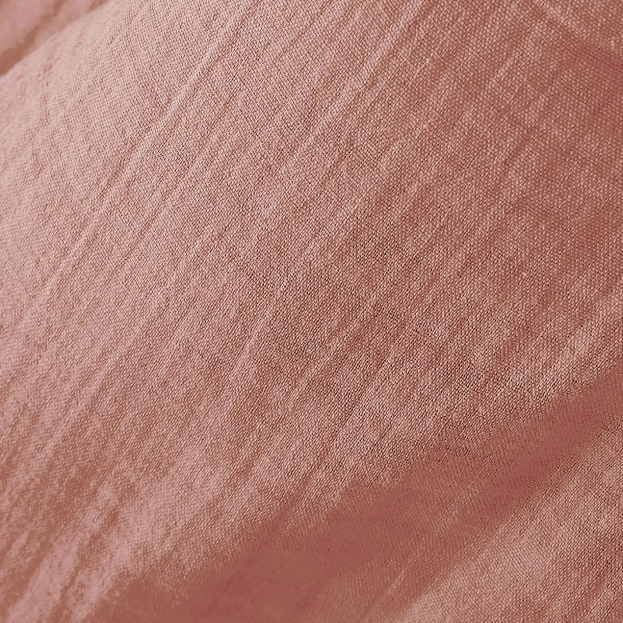 Drap housse gaze de coton (200 x 200 cm) Gaïa Rose pêche
