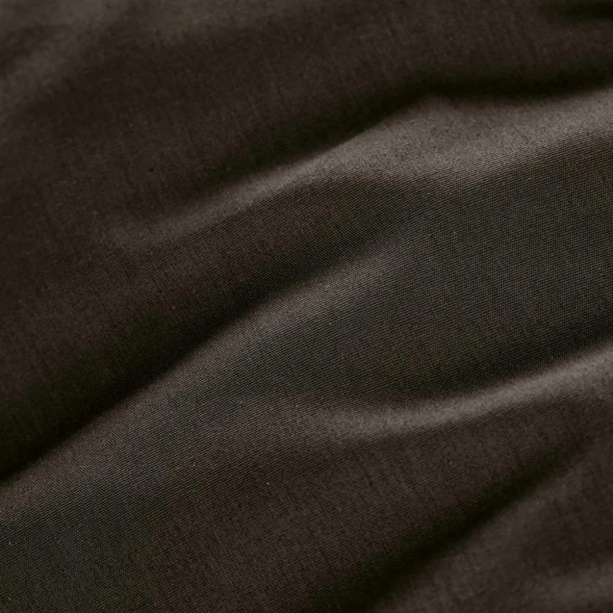 Drap housse percale de coton (180 x 200 cm) Cali Noir