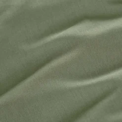 Drap housse percale de coton (160 x 200 cm) Cali Vert romarin