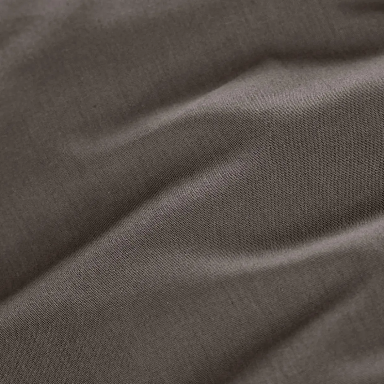 Drap housse percale de coton (90 x 200 cm) Cali Gris anthracite
