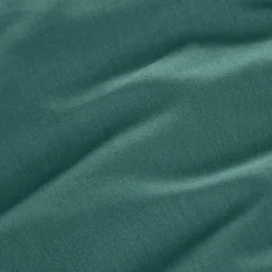 Drap housse percale de coton (180 x 200 cm) Cali Bleu canard