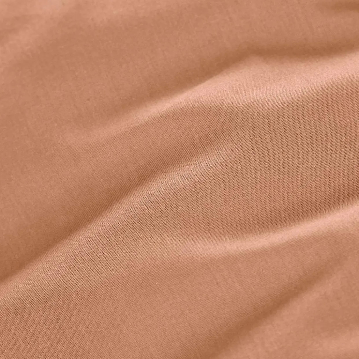 Drap housse percale de coton (90 x 200 cm) Cali Rose pêche